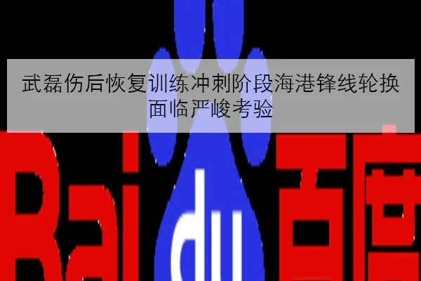 武磊伤后恢复训练冲刺阶段海港锋线轮换面临严峻考验